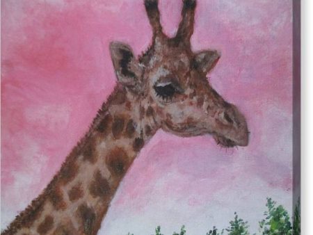 Mr. Giraffe  - Canvas Print on Sale