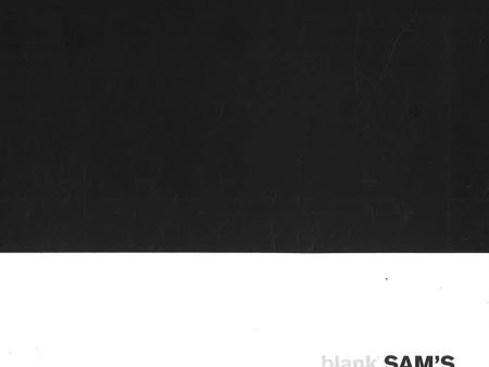 Sams 15X18 Blank Black Notebook Cheap