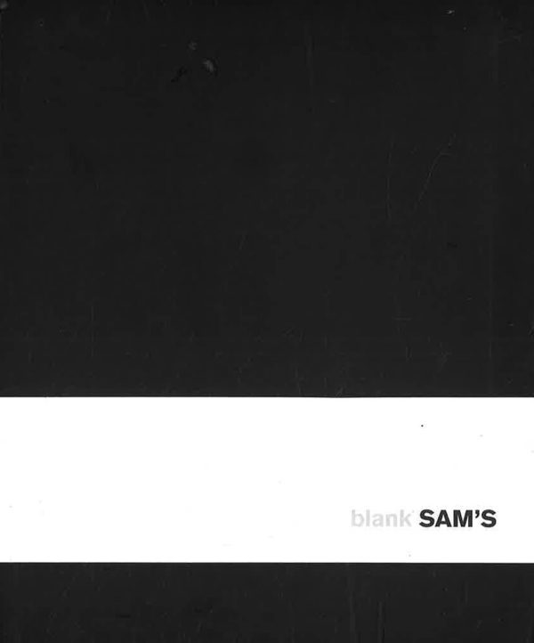 Sams 15X18 Blank Black Notebook Cheap