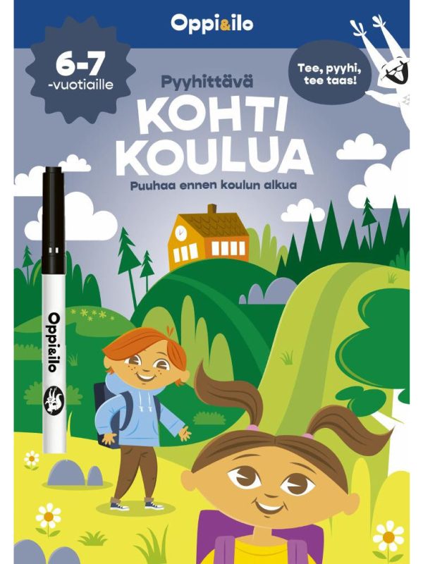 Pyyhittävä kohti koulua -puuhakirja 5-7 v Online Sale